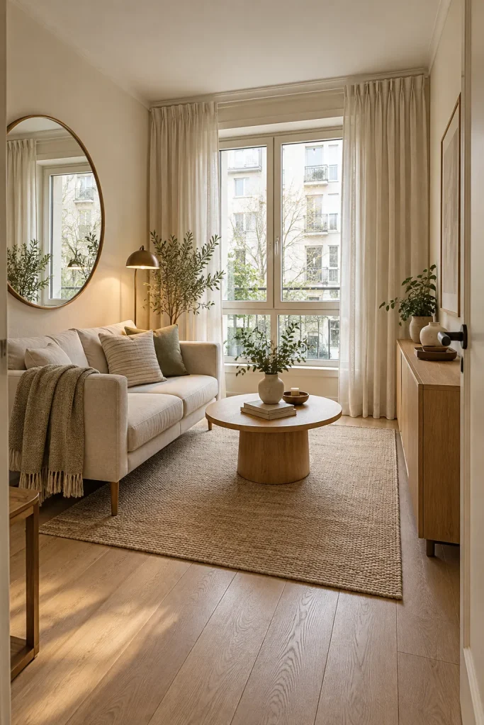 Make a small room feel bigger with classic tricks